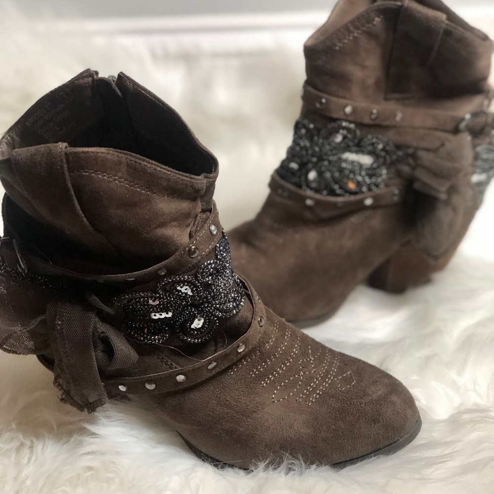 Not Rated Olive Green Booties